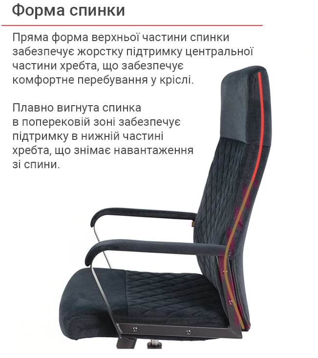 Кресло Авис TILT (Black fabric) черный АКЛАС - фото 19