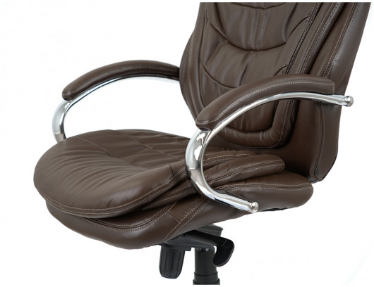 Кресло Валенсия Soft CH MB (Кожа LC-K) коричневый АКЛАС - фото 10