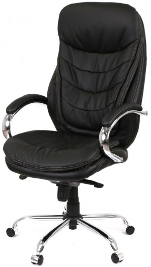 Кресло Валенсия Soft CH MB (Кожа LC-A) черный АКЛАС - фото 11