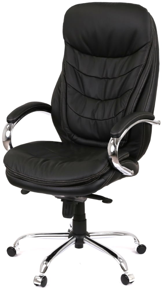 Кресло Валенсия Soft CH MB (Кожа LC-A) черный АКЛАС - фото 11