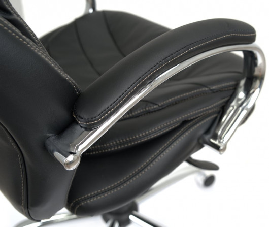 Кресло Валенсия Soft CH MB (Кожа LC-A) черный АКЛАС - фото 15