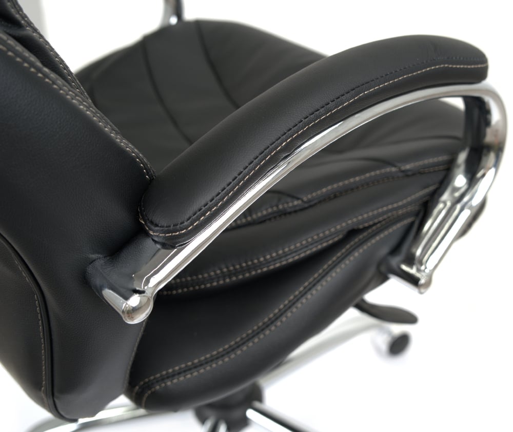 Кресло Валенсия Soft CH MB (Кожа LC-A) черный АКЛАС - фото 15