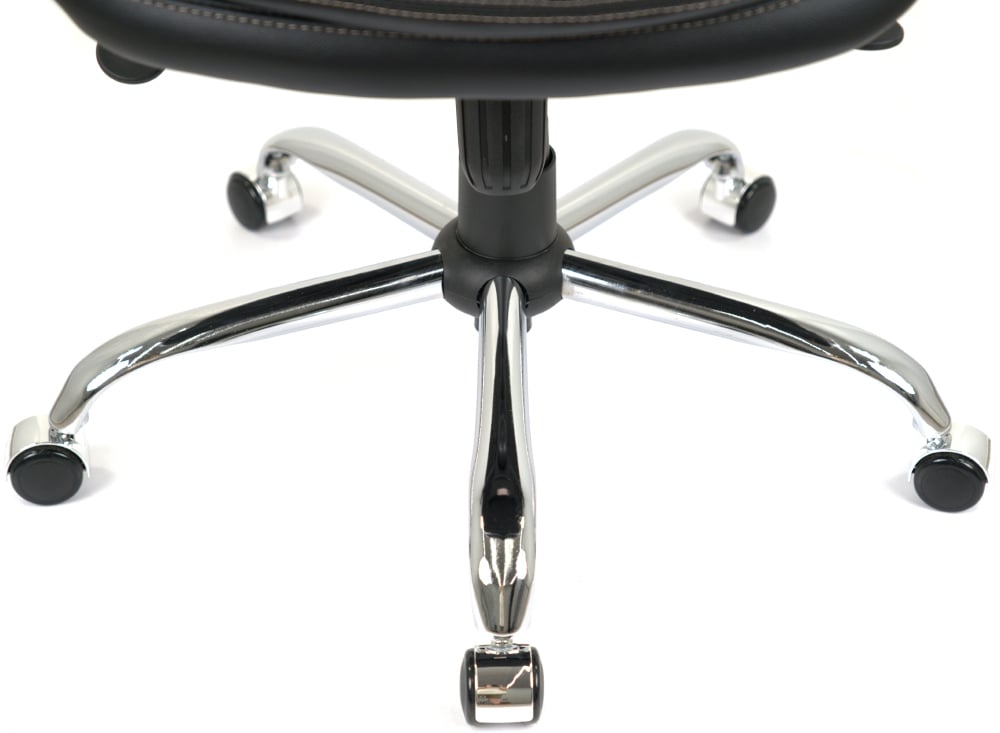 Кресло Валенсия Soft CH MB (Кожа LC-A) черный АКЛАС - фото 18