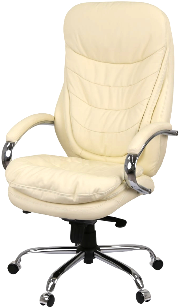 Крісло Валенсія Soft CH MB (Шкіра LC-F) беж. АКЛАС - фото 3