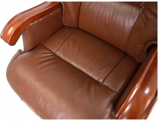 Кресло Галахад EX RL (Кожа LC-I) коричневый АКЛАС - фото 9
