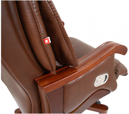Кресло Галахад EX RL (Кожа LC-I) коричневый АКЛАС - фото 10
