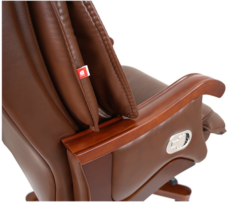Кресло Галахад EX RL (Кожа LC-I) коричневый АКЛАС - фото 10