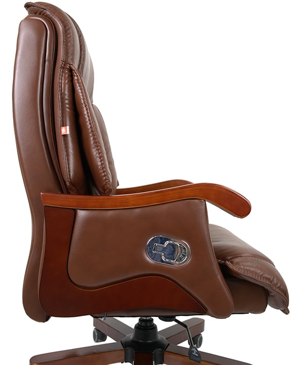 Кресло Галахад EX RL (Кожа LC-I) коричневый АКЛАС - фото 12