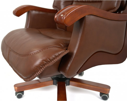 Кресло Галахад EX RL (Кожа LC-I) коричневый АКЛАС - фото 13