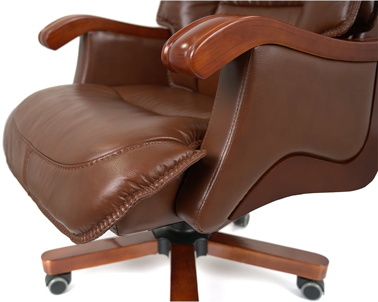 Кресло Галахад EX RL (Кожа LC-I) коричневый АКЛАС - фото 13