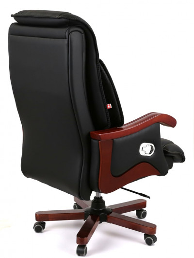 Кресло Галахад EX RL (Кожа LC-A) черный АКЛАС - фото 17