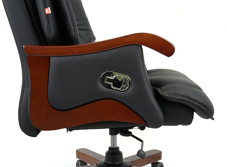 Кресло Галахад EX RL (Кожа LC-A) черный АКЛАС - фото 19