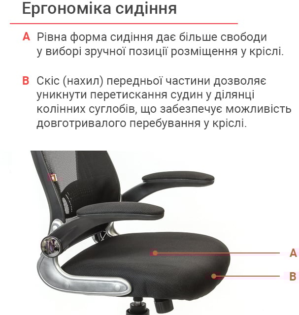 Крісло Вінд PL TILT, чорн. АКЛАС - фото 8