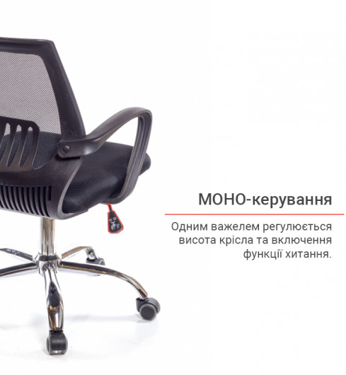 Кресло для персонала Ларк CH PR, черн. АКЛАС - фото 23