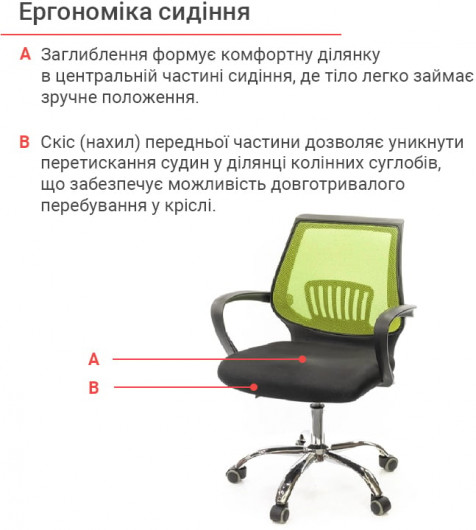 Кресло для персонала Ларк CH PR, желт. (Лаймовый) АКЛАС - фото 7