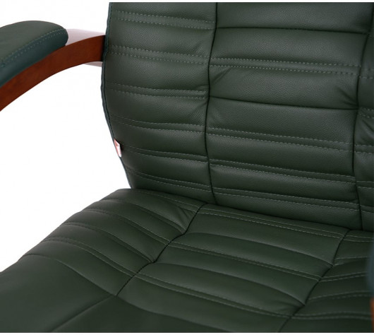 Кресло для руководителя Атлант EX MB, (Кожа LC) зелен. АКЛАС - фото 21