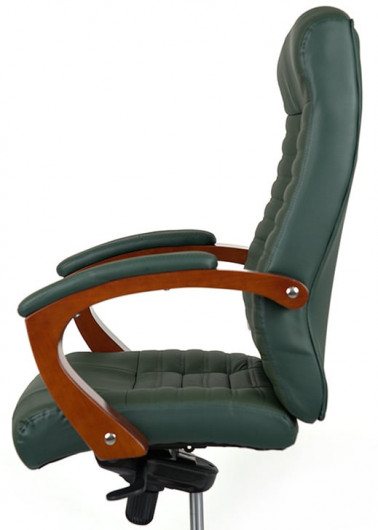 Кресло для руководителя Атлант EX MB, (Кожа LC) зелен. АКЛАС - фото 24