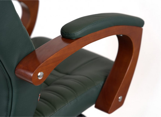 Кресло для руководителя Атлант EX MB, (Кожа LC) зелен. АКЛАС - фото 26