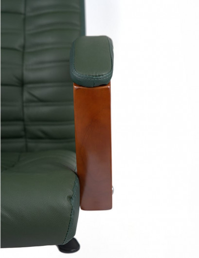 Кресло для руководителя Атлант EX MB, (Кожа LC) зелен. АКЛАС - фото 27