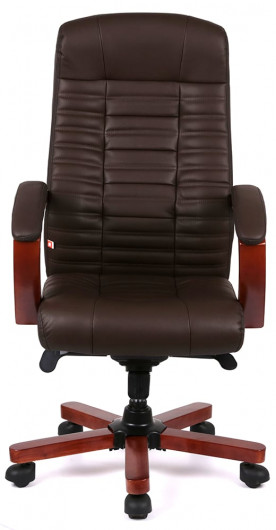 Крісло Атлант EX MB, (Шкіра LC) коричн. АКЛАС - фото 1