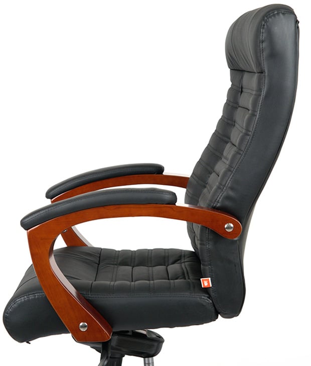 Кресло для руководителя Атлант EX MB, (Кожа LC) черн. АКЛАС - фото 20