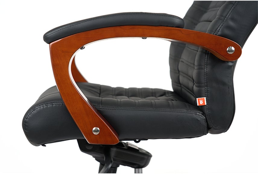 Кресло для руководителя Атлант EX MB, (Кожа LC) черн. АКЛАС - фото 23