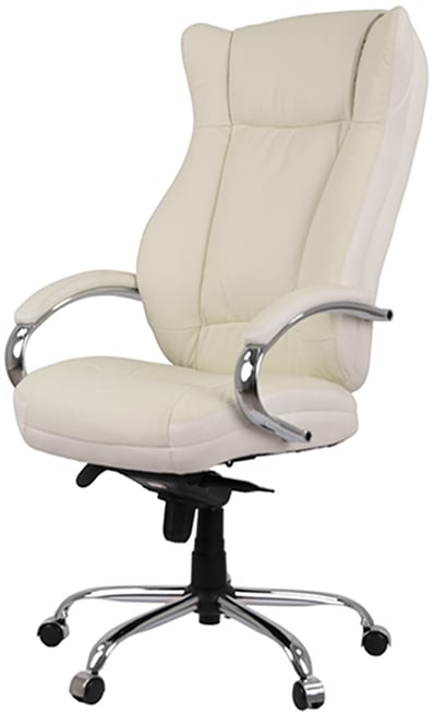 Кресло для руководителя Бадалона CH MB (Кожа LC-F), беж. АКЛАС - фото 1