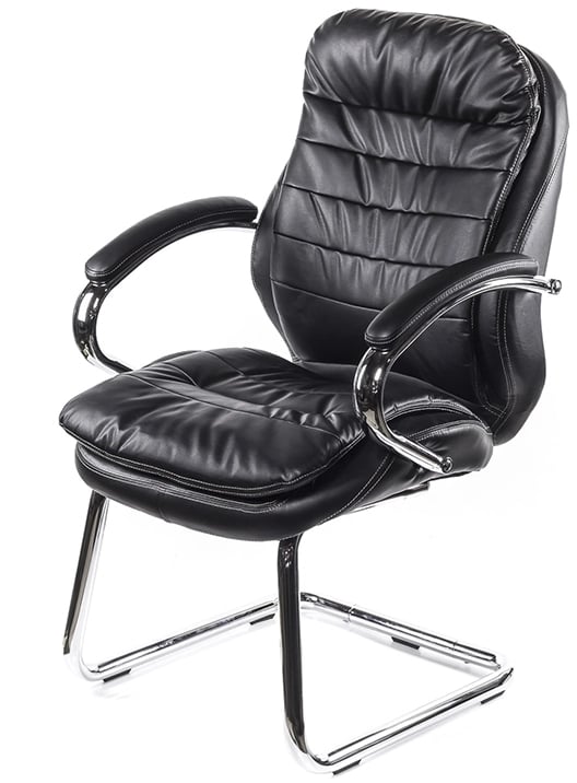 Кресло конференционное Валенсия CH CF (PU-черный), черн. АКЛАС - фото 1