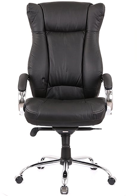 Кресло для руководителя Бадалона CH MB (Кожа LC-A), черн. АКЛАС - фото 1