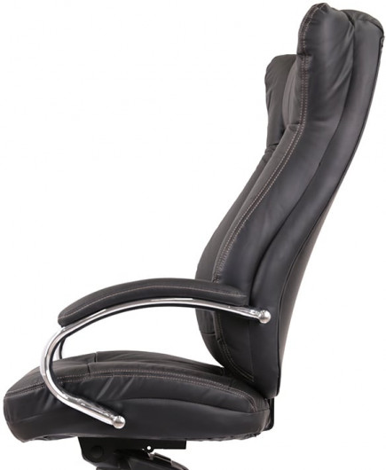 Кресло для руководителя Бадалона CH MB (Кожа LC-A), черн. АКЛАС - фото 10