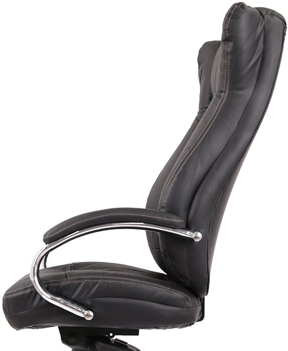 Кресло для руководителя Бадалона CH MB (Кожа LC-A), черн. АКЛАС - фото 10