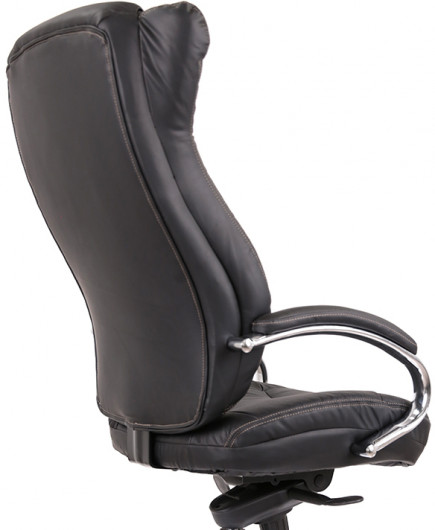 Кресло для руководителя Бадалона CH MB (Кожа LC-A), черн. АКЛАС - фото 13