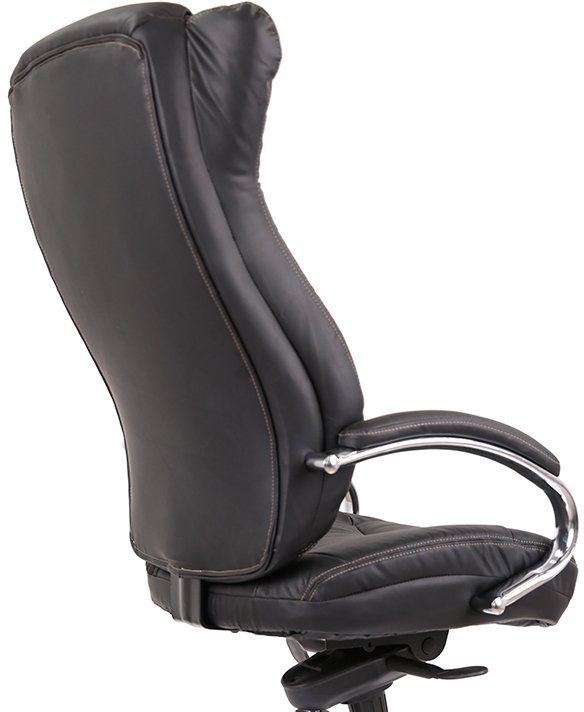 Кресло для руководителя Бадалона CH MB (Кожа LC-A), черн. АКЛАС - фото 13