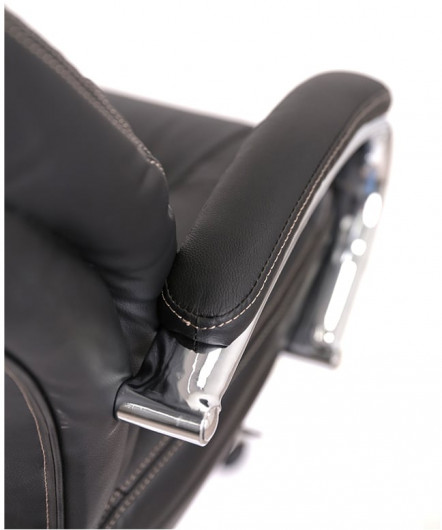 Кресло для руководителя Бадалона CH MB (Кожа LC-A), черн. АКЛАС - фото 14