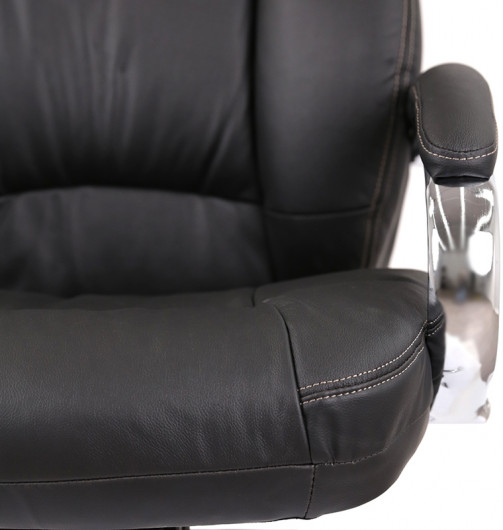 Кресло для руководителя Бадалона CH MB (Кожа LC-A), черн. АКЛАС - фото 15