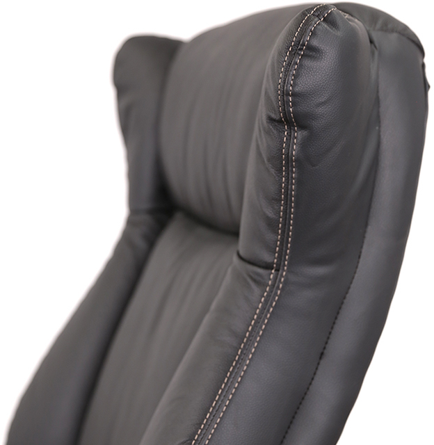 Кресло для руководителя Бадалона CH MB (Кожа LC-A), черн. АКЛАС - фото 16