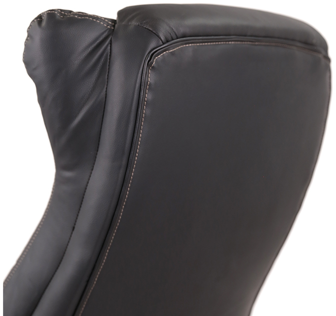 Кресло для руководителя Бадалона CH MB (Кожа LC-A), черн. АКЛАС - фото 18