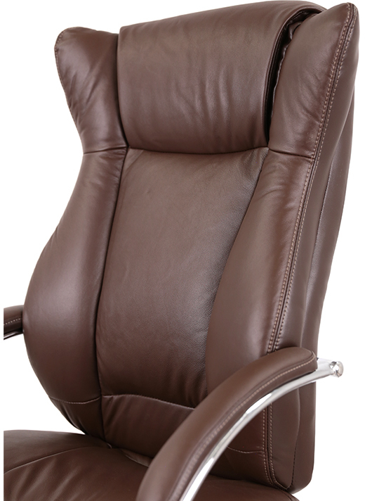Крісло для керівника Бадалона CH MB (Шкіра LC-K), коричн. АКЛАС - фото 7