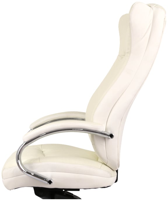 Крісло для керівника Бадалона CH MB (Шкіра Lux LC-W), біл. АКЛАС - фото 7