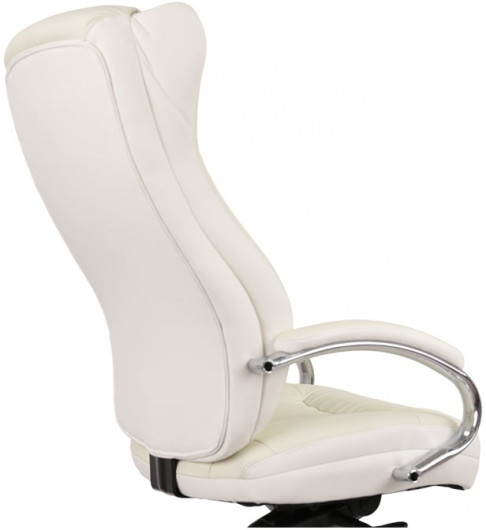 Крісло для керівника Бадалона CH MB (Шкіра Lux LC-W), біл. АКЛАС - фото 8