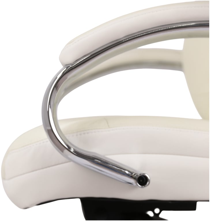 Крісло для керівника Бадалона CH MB (Шкіра Lux LC-W), біл. АКЛАС - фото 10
