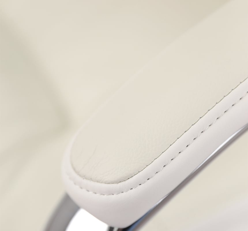 Крісло для керівника Бадалона CH MB (Шкіра Lux LC-W), біл. АКЛАС - фото 14