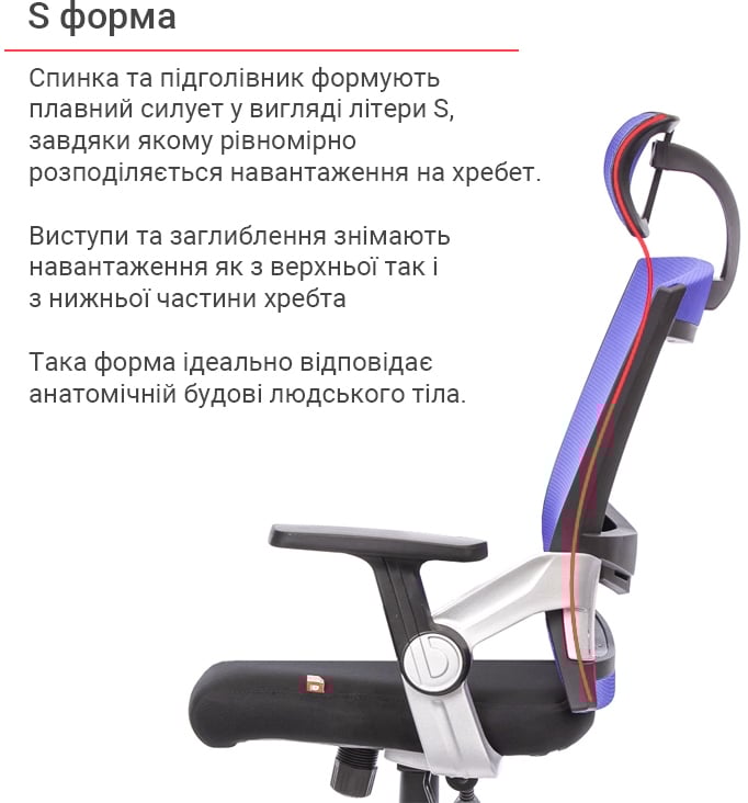 Крісло Прима PL HR ANF, син. АКЛАС - фото 5