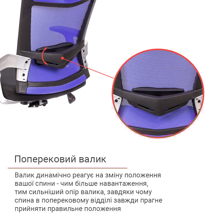 Крісло Прима PL HR ANF, син. АКЛАС - фото 7