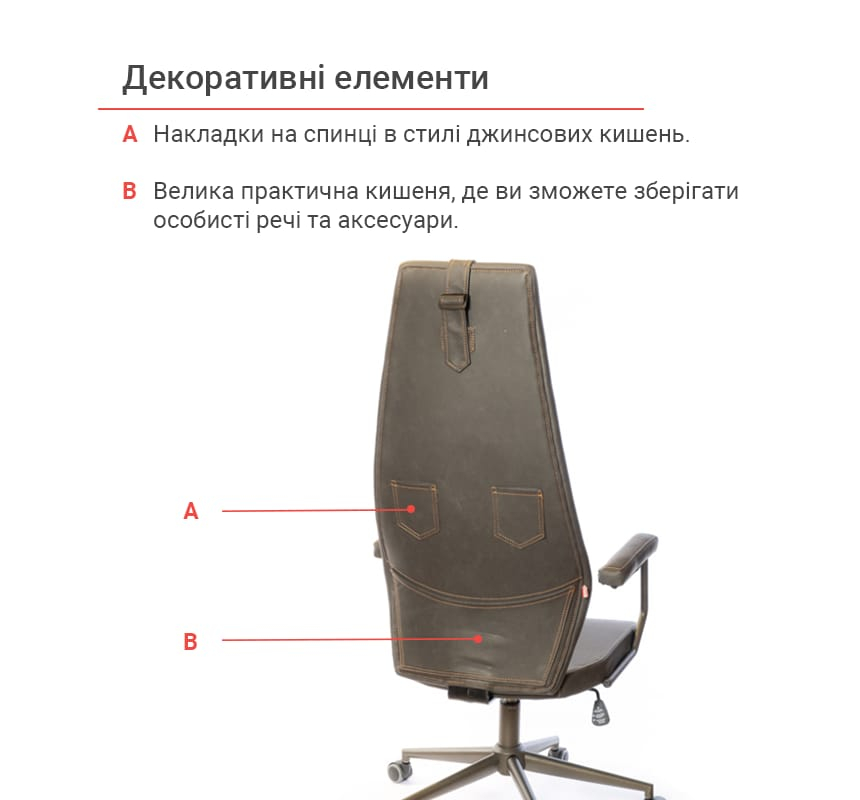 Кресло для персонала Ронин CH TILT, темно-сер. АКЛАС - фото 8