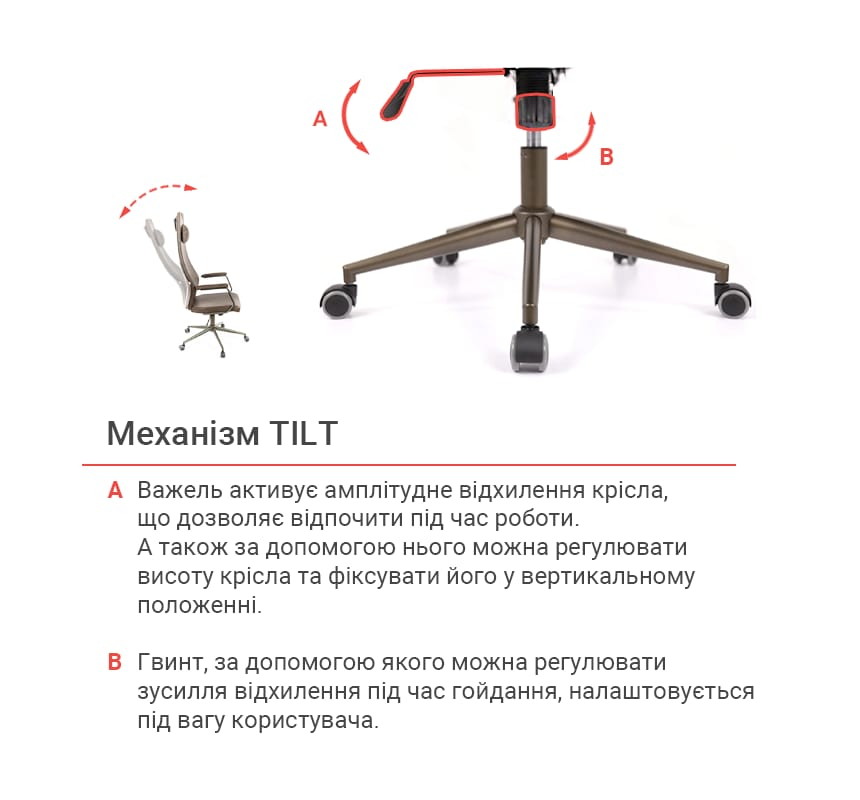 Кресло для персонала Ронин CH TILT, темно-сер. АКЛАС - фото 12