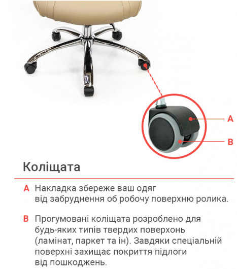 Кресло для руководителя Сетиф CH ANF, беж. АКЛАС - фото 13