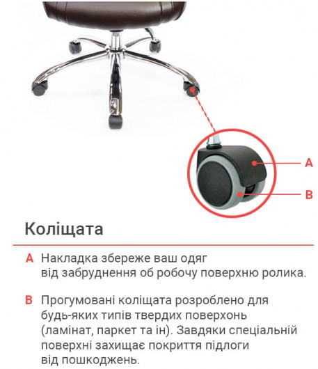 Крісло для керівника Сетіф CH ANF, темно-корич. АКЛАС - фото 13