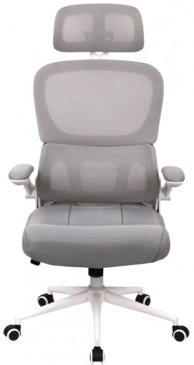 Крісло Терамо WT TILT 7860W (Mesh 09) сірий АКЛАС - фото 2