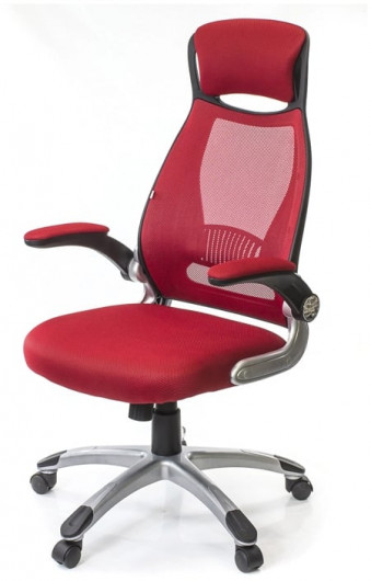Кресло для персонала Винд PL TILT, красн. АКЛАС - фото 1
